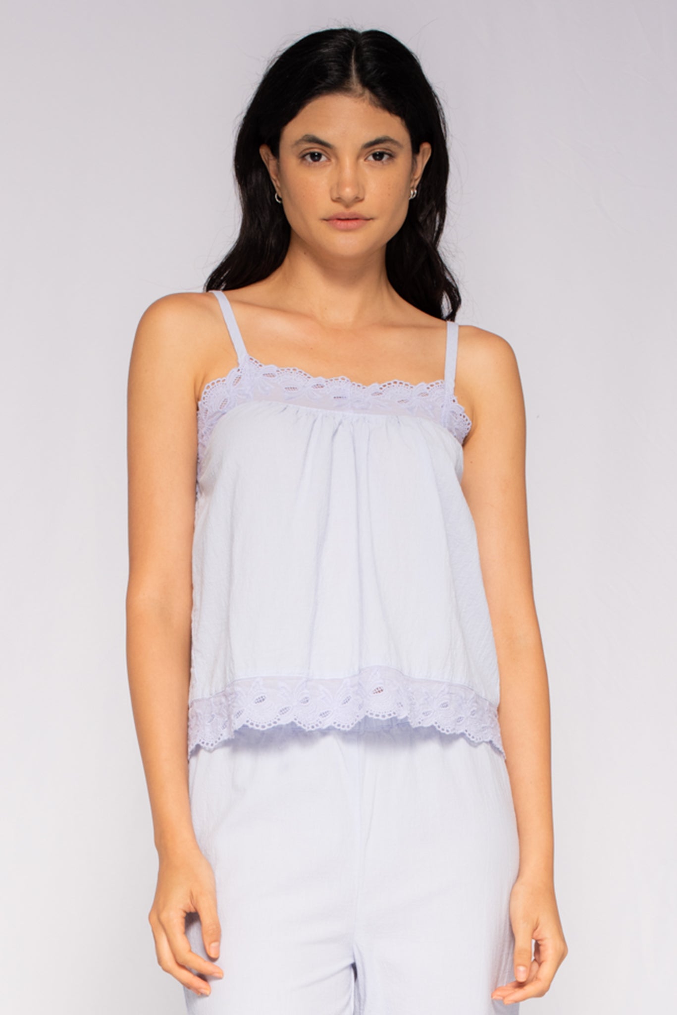 Embroidered Cotton Camisole