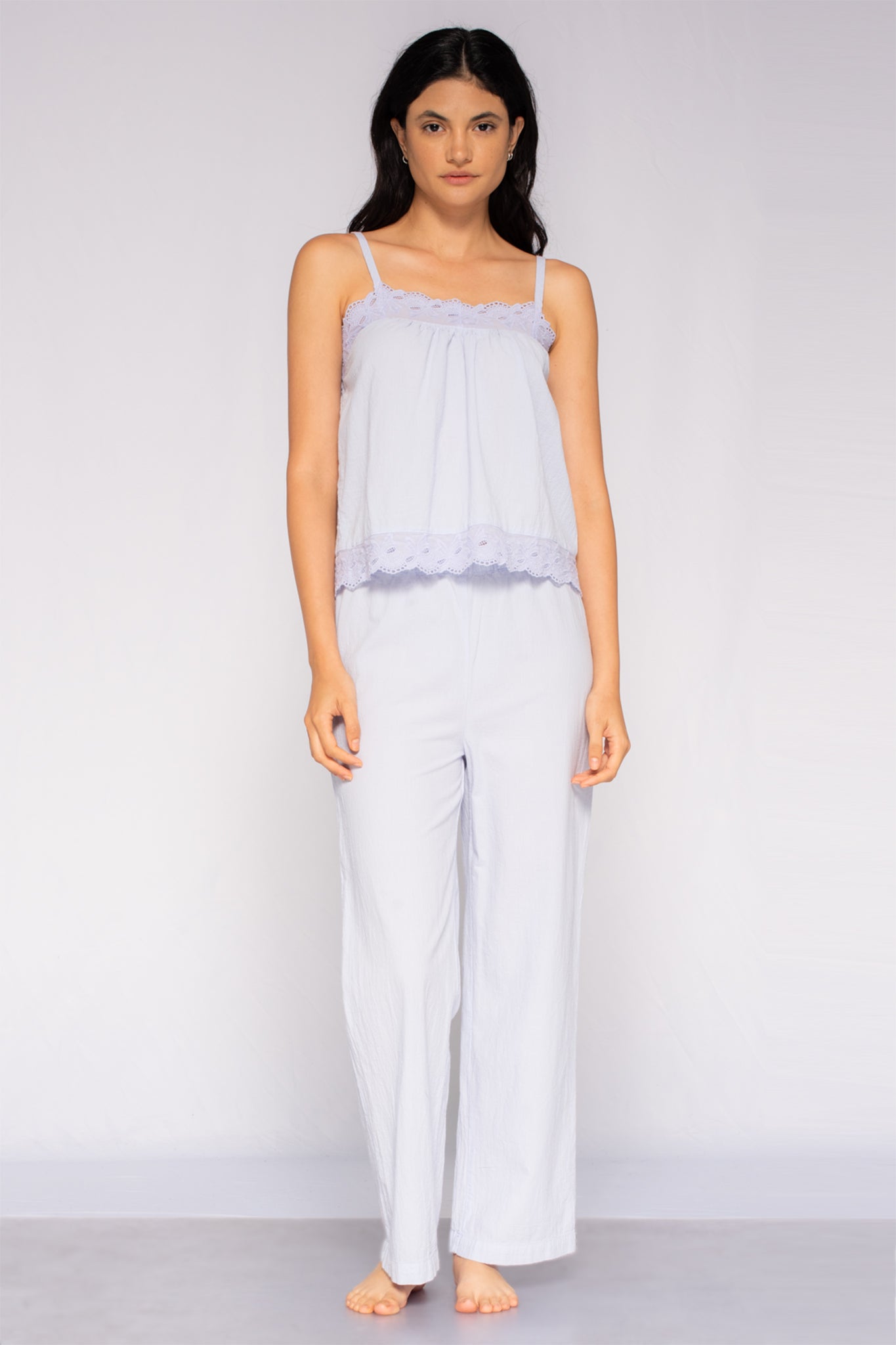 Lounge Pants - Womens - Cotton Relaxed Fit Pants